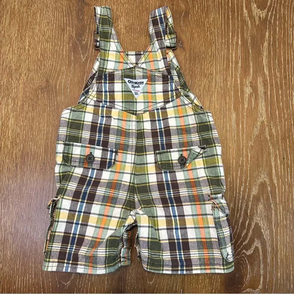 OshKosh B’gosh‎ Plaid Overalls